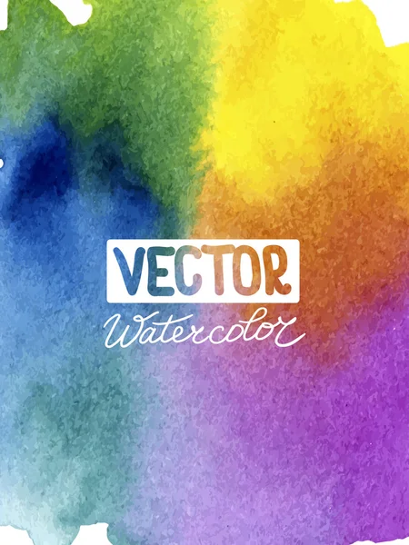 Fondo de acuarela abstracto para su diseño — Vector de stock