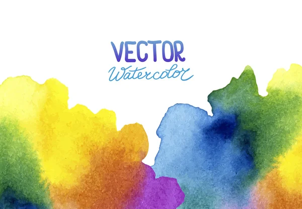 Fondo de acuarela abstracto para su diseño — Vector de stock