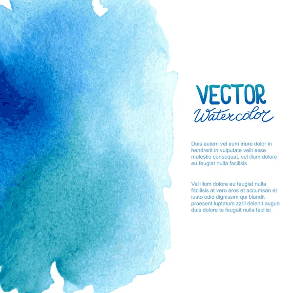 Abstracte aquarel achtergrond voor uw ontwerp — Stockvector