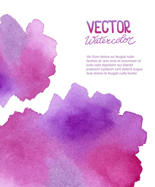 Fondo de acuarela abstracto para su diseño — Vector de stock