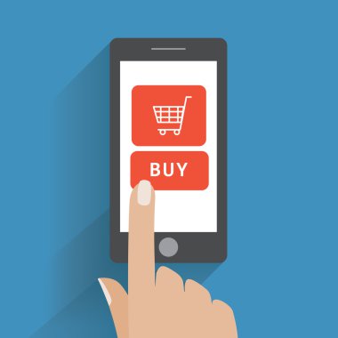 el ile holing akıllı telefon ekranındaki satın