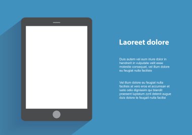 Boş ekranlı akıllı telefonu tut