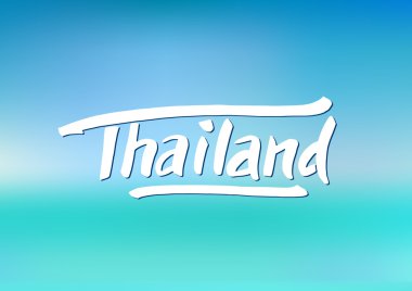 Tayland el çizilmiş yazı