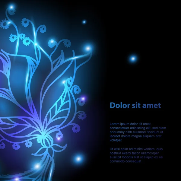 Fond floral brillant pour votre design — Image vectorielle