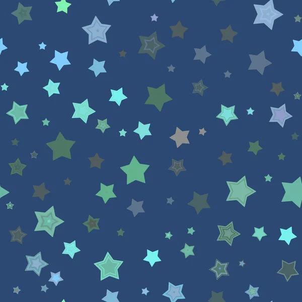 Patrón de estrellas sin costura — Vector de stock