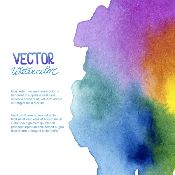 Abstraktní akvarel zázemí pro váš návrh — Stockový vektor