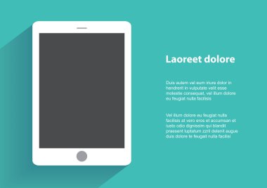 Boş ekranlı akıllı telefonu tut