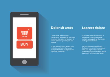 ile akıllı telefon ekranındaki satın