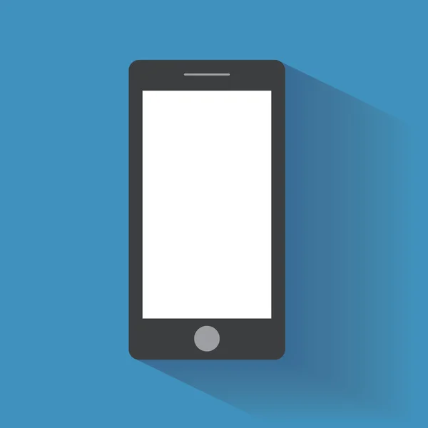 Smartphone mit leerem Bildschirm — Stockvektor