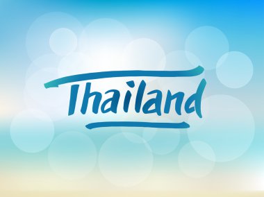 Tayland el çizilmiş yazı