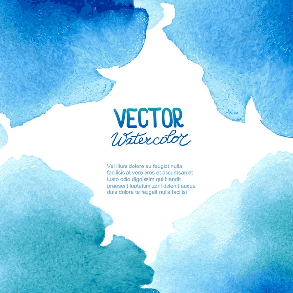 Latar belakang cat air abstrak bagi rancangan Anda - Stok Vektor