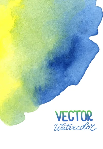 Fondo de acuarela abstracto para su diseño — Vector de stock