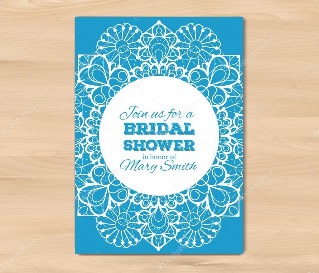 Wedding invitation, card template