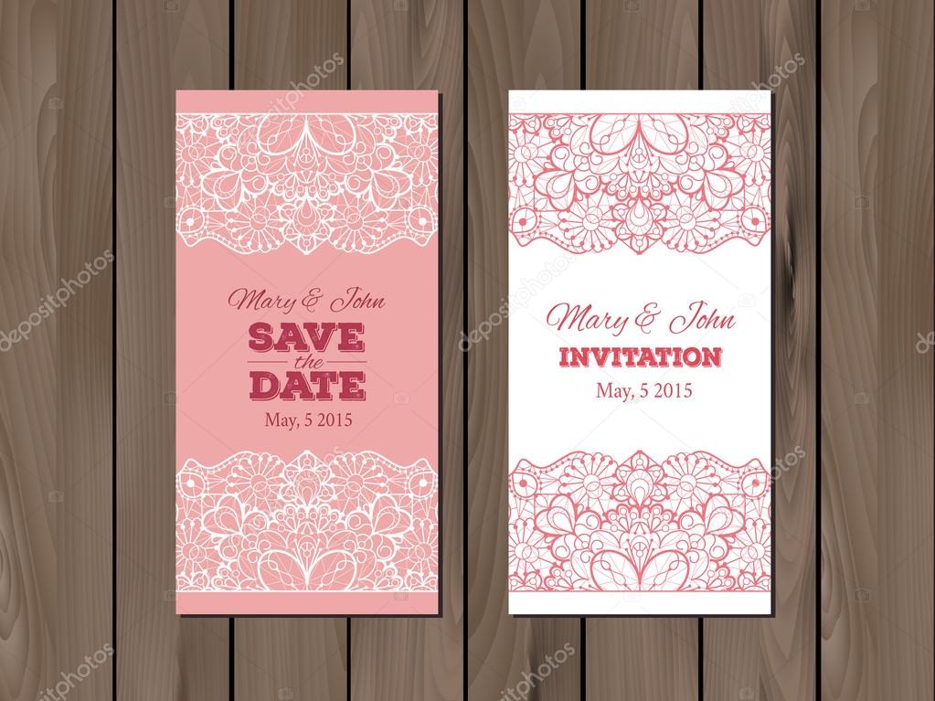 Wedding invitation, card template