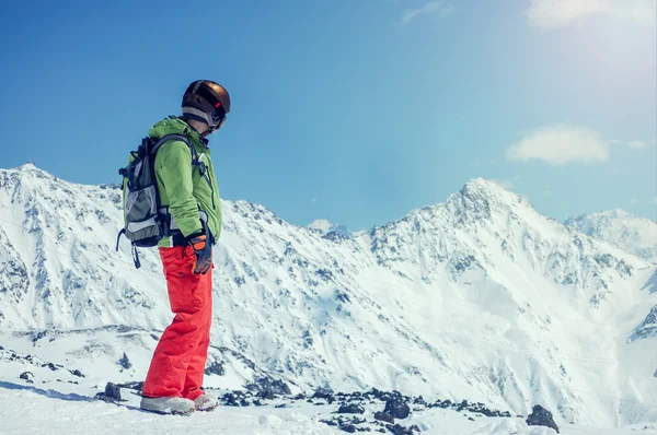 Portrait of a female snowboarder Stock Photo