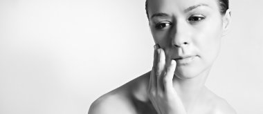 Güzel spa kadını.