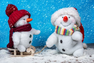 mutlu kardan adam arkadaşlar