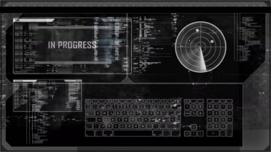 Fütüristik dijital arabirimi ekran