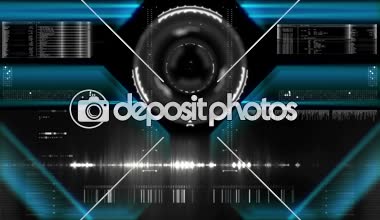 Fütüristik dijital arabirimi ekran