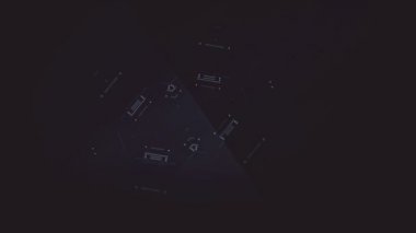 Fütüristik dijital arabirimi ekran