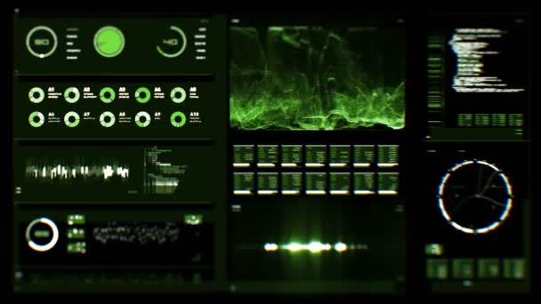 Écran d'interface numérique futuriste — Video