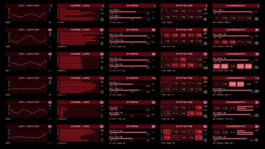 Fütüristik dijital arabirimi ekran