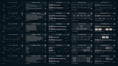 Fütüristik dijital arabirimi ekran