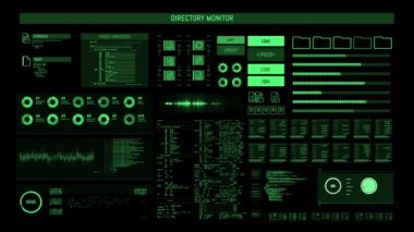 Fütüristik dijital arabirimi ekran