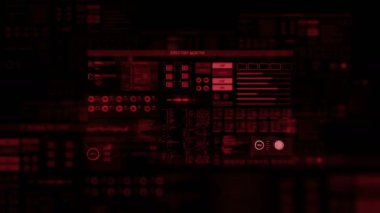 Fütüristik dijital arabirimi ekran