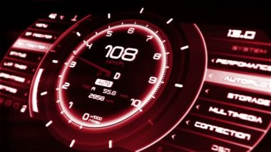 Futuristik bir arayüze yüksek çözünürlüklü görüntüleri. İlginç arka plan dijital. Yanıp sönen ve göstergeler ve durumları arasında geçiş yapma