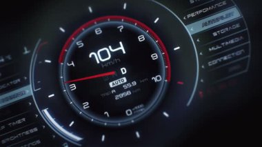 Futuristik bir arayüze yüksek çözünürlüklü görüntüleri. İlginç arka plan dijital. Yanıp sönen ve göstergeler ve durumları arasında geçiş yapma