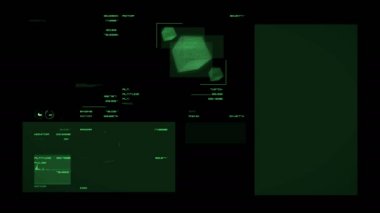 Güzel ayrıntılı fütüristik dijital arabirimi.