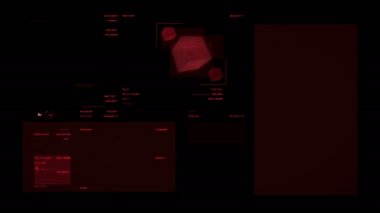 Güzel ayrıntılı fütüristik dijital arabirimi.