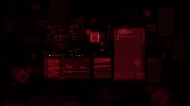 Güzel ayrıntılı fütüristik dijital arabirimi.