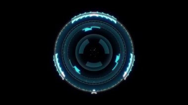 Soyut futuristik bir arayüze