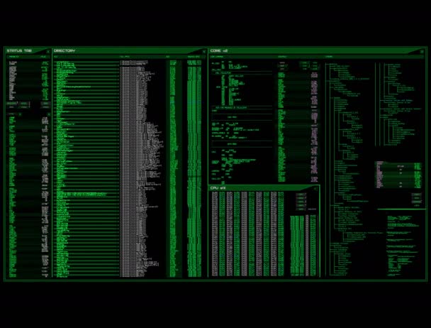 Tela de interface digital (loopable ) — Vídeo de Stock