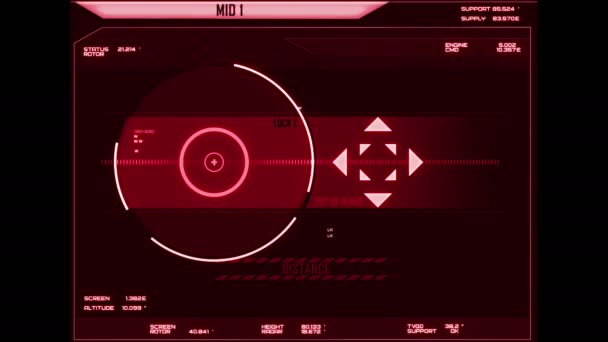 Digital grænseflade skærm – Stock-video