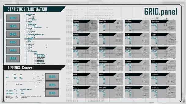 Tela de interface digital futurista — Vídeo de Stock