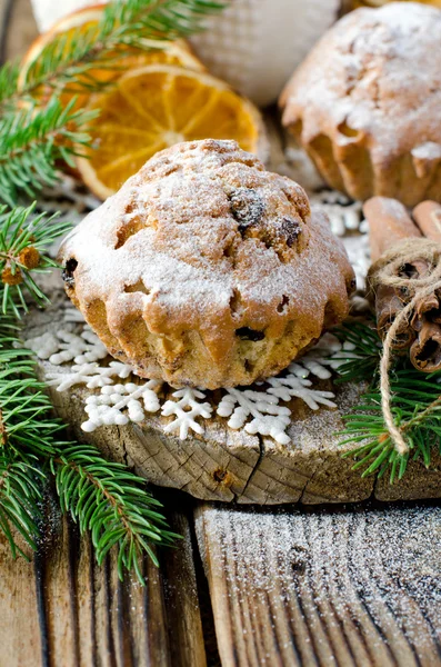 Christmas cake with candied fruit — Stock Photo, Image