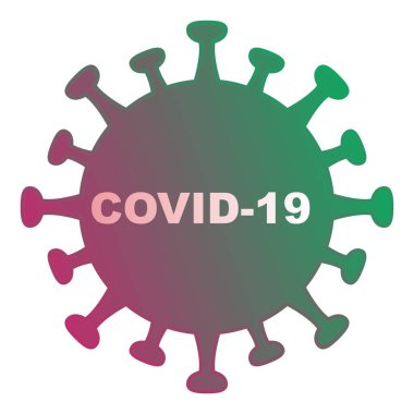 covid-19, vektör simgesi, çok renkli kavramsal illüstrasyon