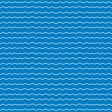 Mavi arkaplanda beyaz dalgalanmalar, duvar kağıdı, vektör