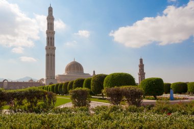 Sultan Qaboos Grand mosque, Muscat, Oman clipart