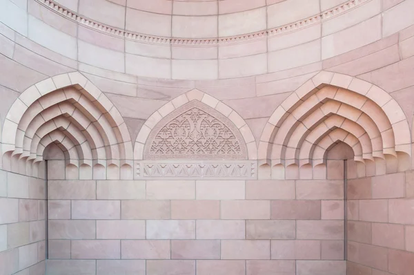建筑上的细节的一座清真寺，阿曼马斯喀特 — 图库照片