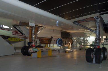 İniş takımı, İngiliz Aircraft Corporation, Concorde, G-Axdn, Duxford, Imperial adlı savaş Müzesi, İngiltere, Birleşik Krallık