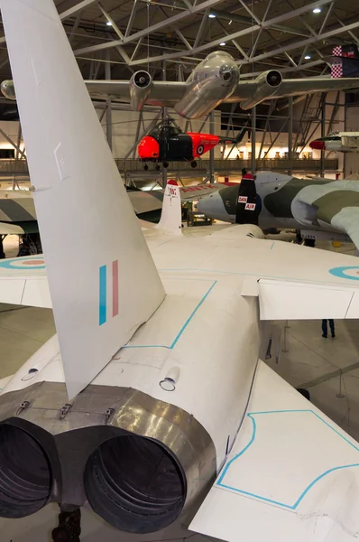 British Aircraft Corporation TSR-2 at IWM, Duxford, Imperial War Museum, England, UK — Stock Photo, Image