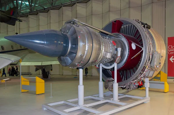 Rolls-Royce Trent 800 Turbofan Engine, IWM, Duxford, Imperial War Museum, Inglaterra, Reino Unido — Fotografia de Stock