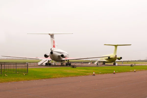 Hawker Siddeley HS 121 Trident, Даксфорд, Военный музей Фалала, Великобритания — стоковое фото