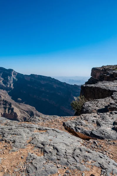 Vista da cordilheira de Hajr, Jebel Shams, Canyon de Omã — Fotografia de Stock