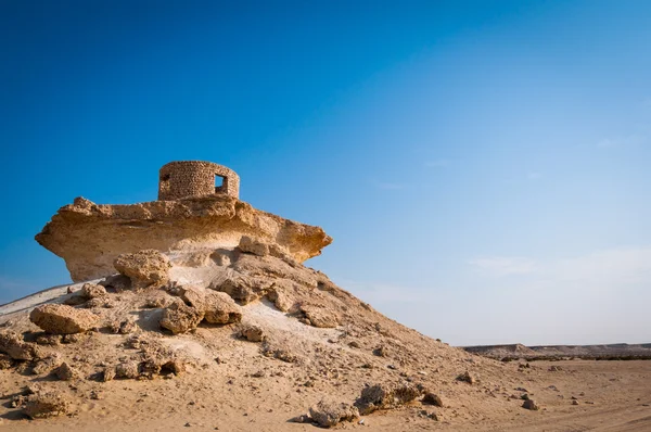 Fort in de Zekreet woestijn van Qatar, Midden-Oosten — Stockfoto