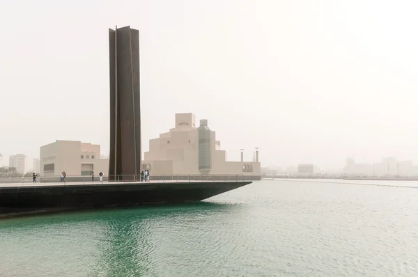 Tempestade de areia em Qatar — Fotografia de Stock